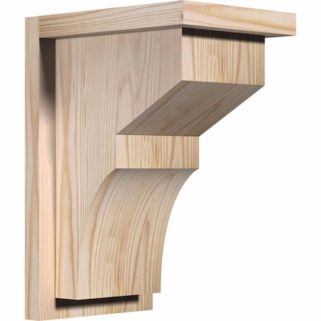 Ekena Millwork Monterey Smooth Corbel w/Backplate, Douglas Fir, 7 1/2"W x 10"D x 14"H COR08X10X14MON01SDF